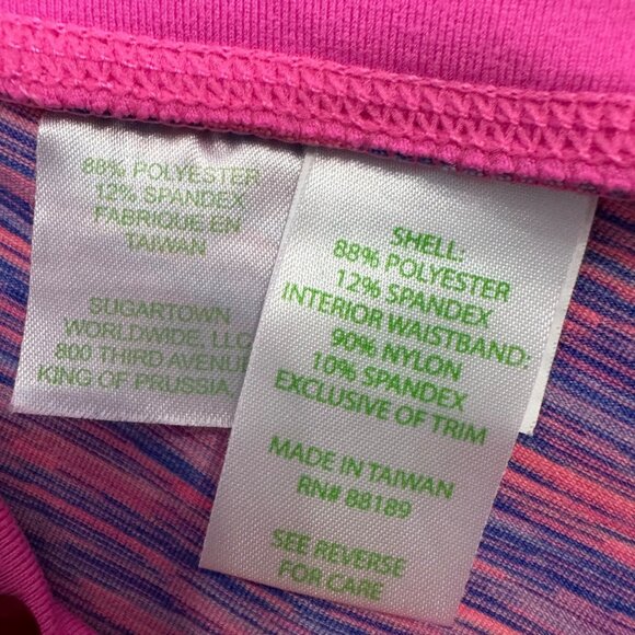 LILLY PULITZER luxletic weekender space dye flamingo pink crop leggings size M - Picture 5 of 7